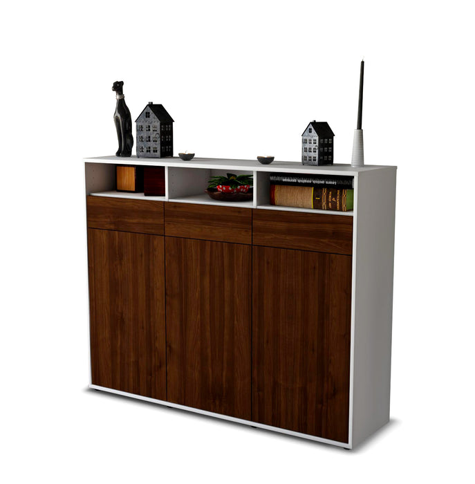 Highboard Marta, Walnuss Seite (136x108x35cm) - Dekati GmbH