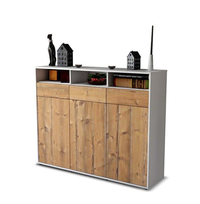 Highboard Marta, Pinie Seite (136x108x35cm) - Dekati GmbH