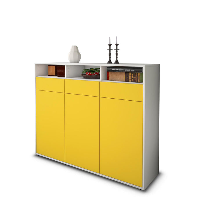 Highboard Marta, Gelb Seite (136x108x35cm) - Dekati GmbH