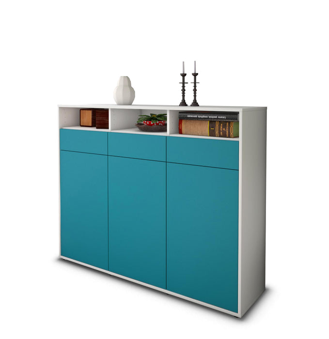 Highboard Marta, Türkis Seite (136x108x35cm) - Dekati GmbH