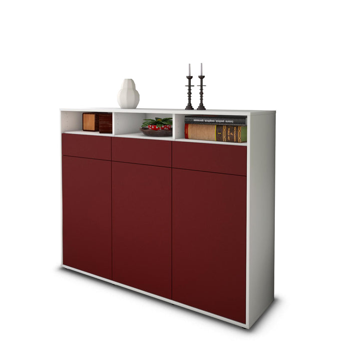 Highboard Marta, Bordeaux Seite (136x108x35cm) - Dekati GmbH