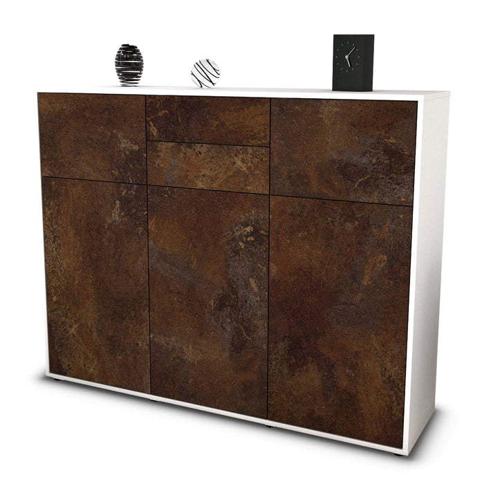 Highboard Matea, Rost Seite (136x108x35cm) - Dekati GmbH