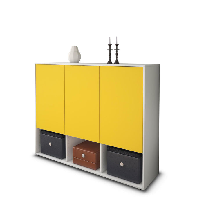 Highboard Mea, Gelb Seite (136x108x35cm) - Dekati GmbH