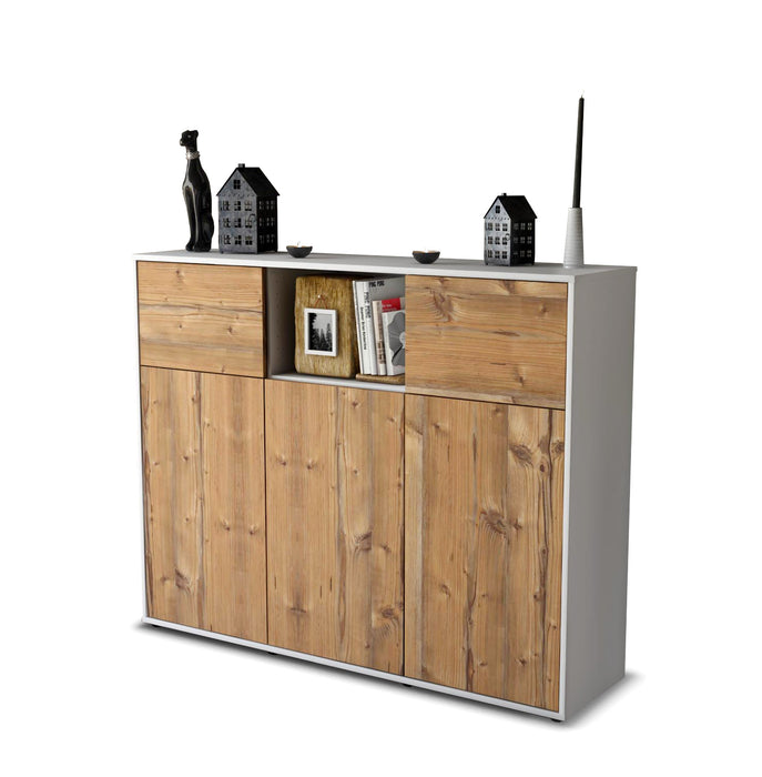 Highboard Melanie, Pinie Seite (136x108x35cm) - Dekati GmbH