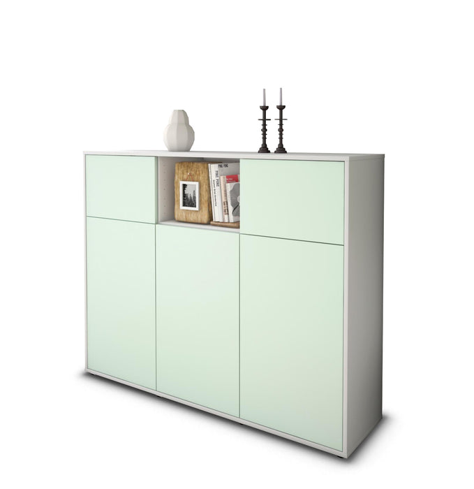 Highboard Melanie, Mint Seite (136x108x35cm) - Dekati GmbH