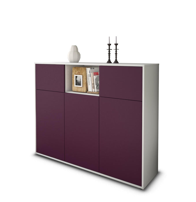 Highboard Melanie, Lila Seite (136x108x35cm) - Dekati GmbH