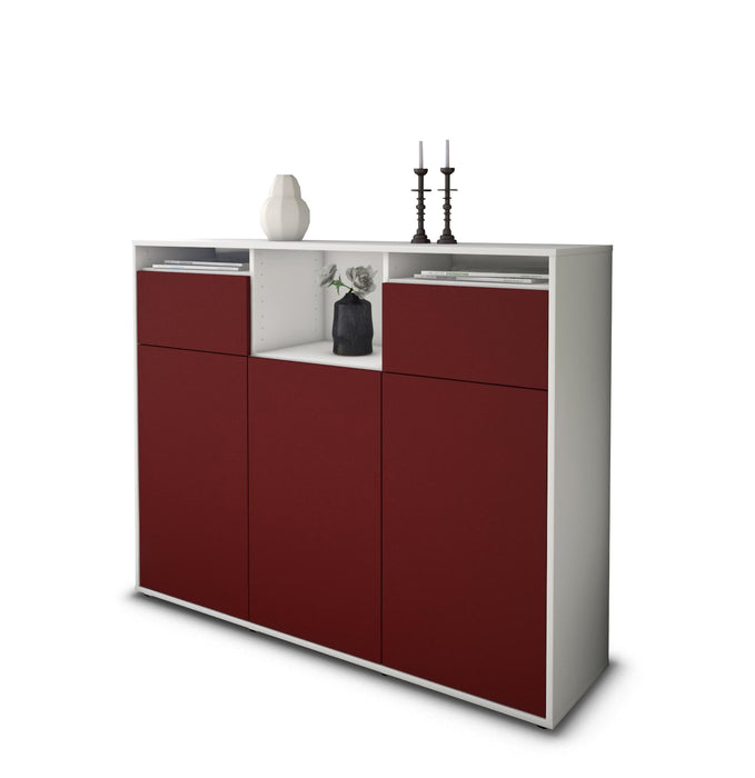 Highboard Melena, Bordeaux Seite (136x108x35cm) - Dekati GmbH