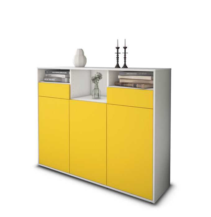 Highboard Melina, Gelb Seite (136x108x35cm) - Dekati GmbH