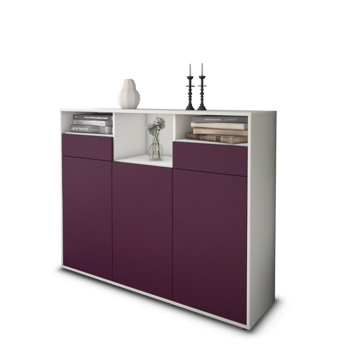 Highboard Melina, Lila Seite (136x108x35cm) - Dekati GmbH