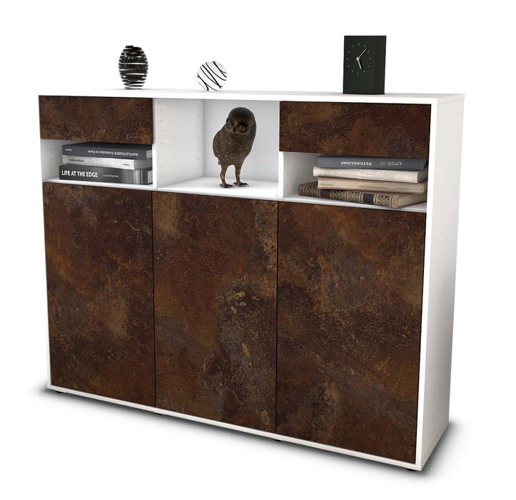 Highboard Mena, Rost Seite (136x108x35cm) - Dekati GmbH