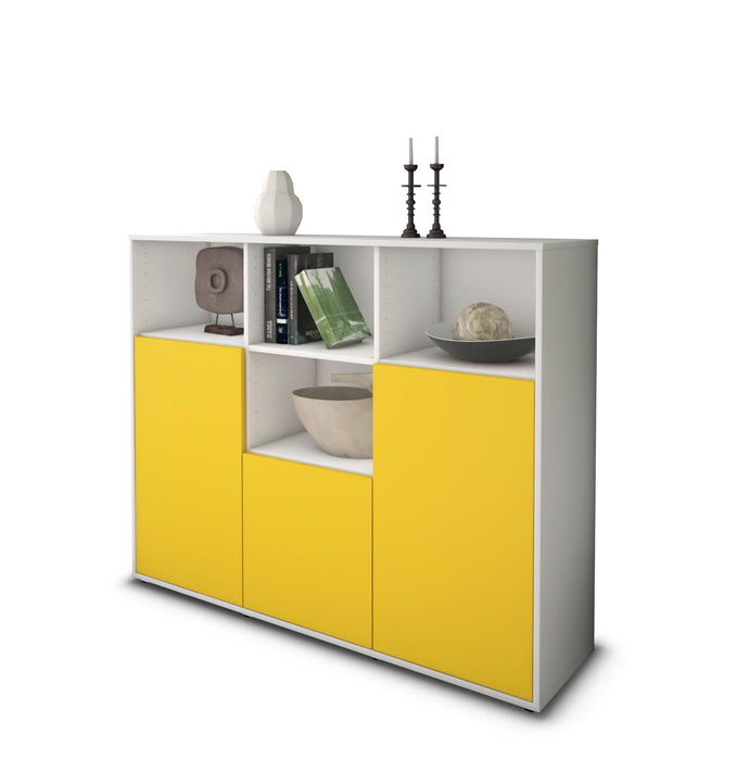 Highboard Mia, Gelb Seite (136x108x35cm) - Dekati GmbH