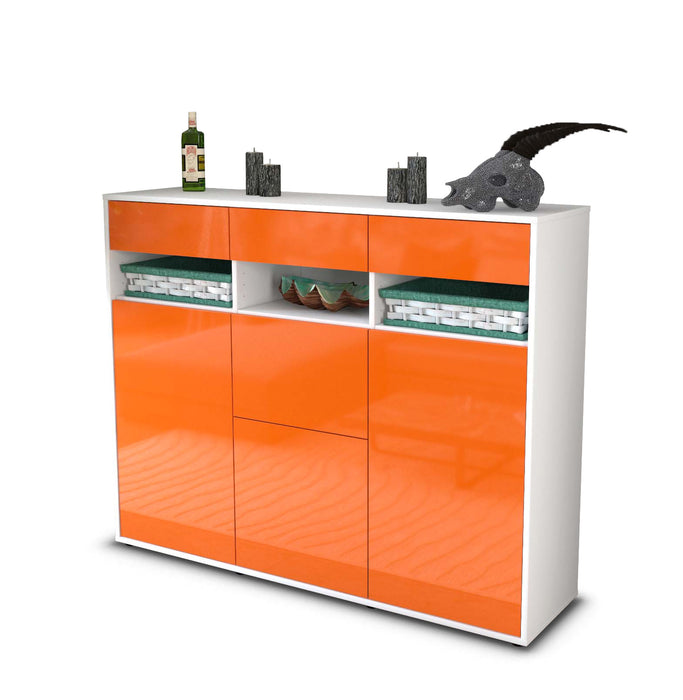 Highboard Michaela, Orange Seite (136x108x35cm) - Dekati GmbH