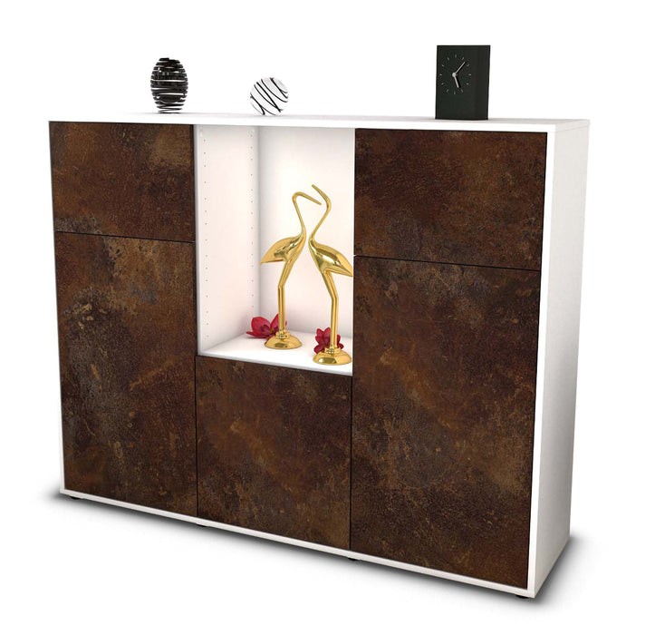 Highboard Michelle, Rost Seite (136x108x35cm) - Dekati GmbH