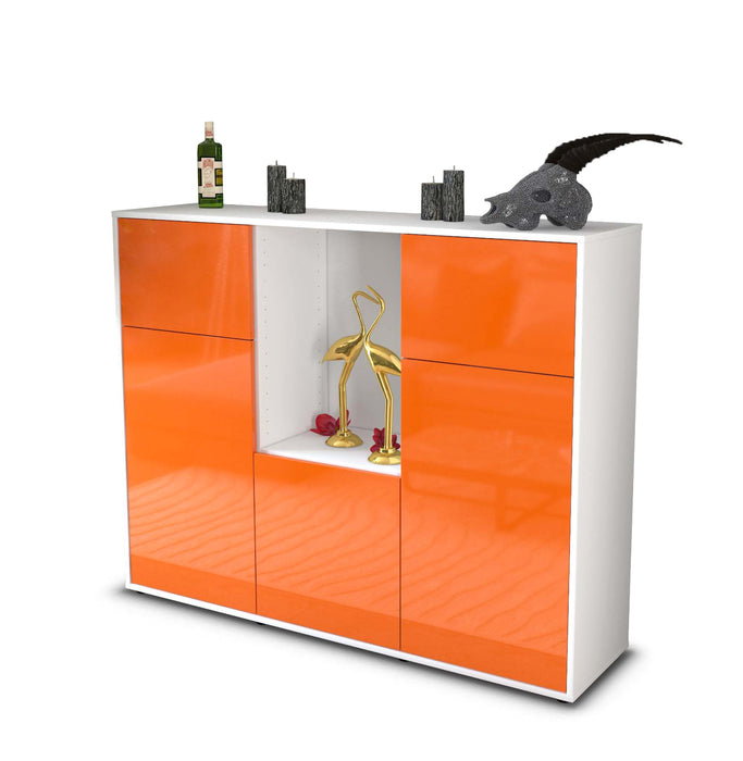 Highboard Michelle, Orange Seite (136x108x35cm) - Dekati GmbH