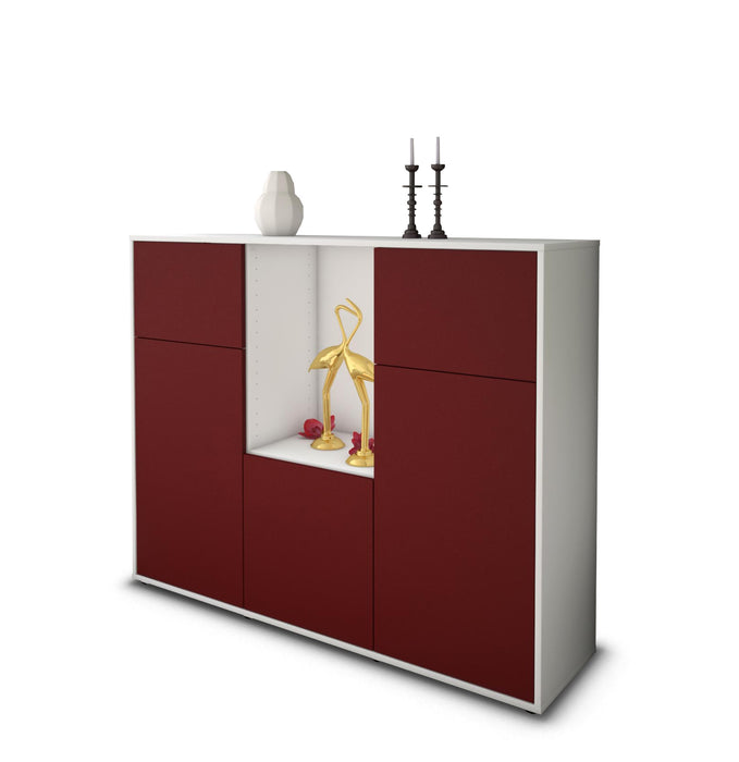 Highboard Michelle, Bordeaux Seite (136x108x35cm) - Dekati GmbH