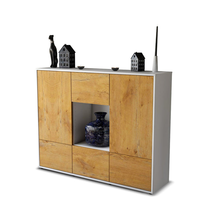 Highboard Mimma, Eiche Seite (136x108x35cm) - Dekati GmbH