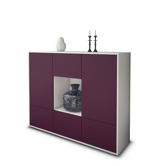 Highboard Mimma, Lila Seite (136x108x35cm) - Dekati GmbH