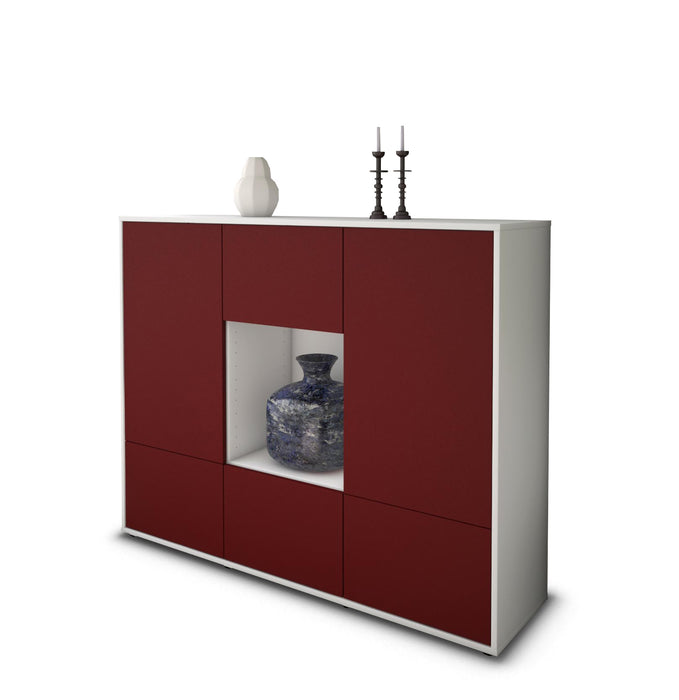 Highboard Mimma, Bordeaux Seite (136x108x35cm) - Dekati GmbH