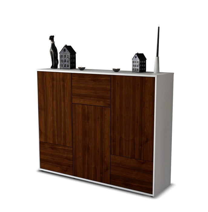 Highboard Mira, Walnuss Seite (136x108x35cm) - Dekati GmbH