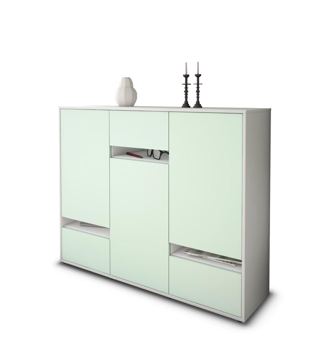 Highboard Mirella, Mint Seite (136x108x35cm) - Dekati GmbH