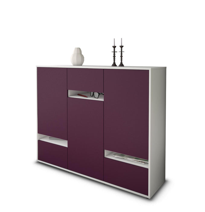 Highboard Mirella, Lila Seite (136x108x35cm) - Dekati GmbH