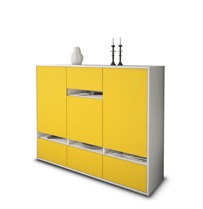 Highboard Mona, Gelb Seite (136x108x35cm) - Dekati GmbH