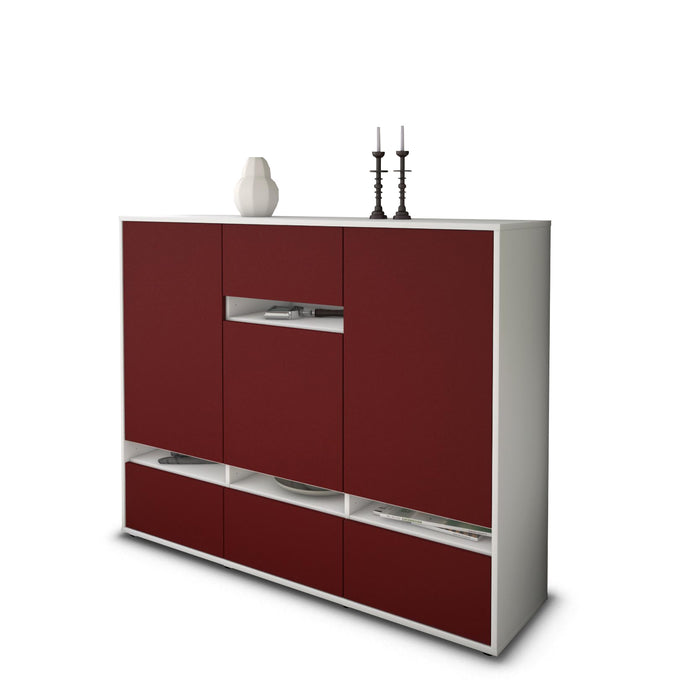 Highboard Mona, Bordeaux Seite (136x108x35cm) - Dekati GmbH