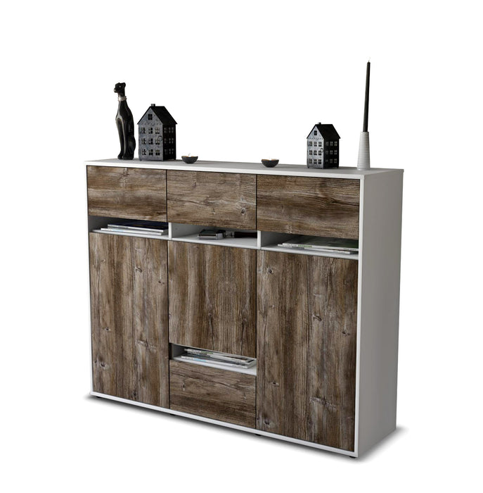 Highboard Monia, Treibholz Seite (136x108x35cm) - Dekati GmbH