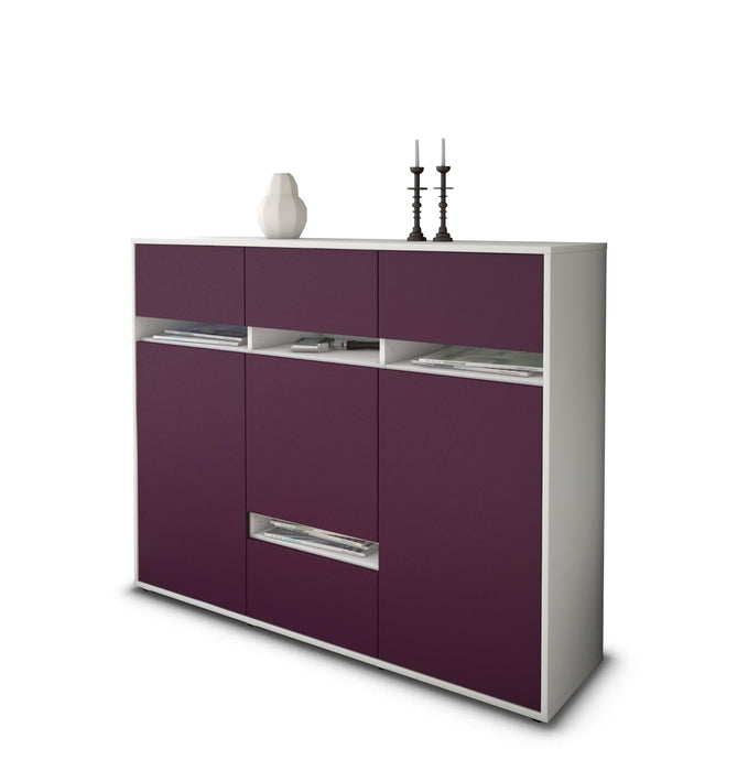 Highboard Monia, Lila Seite (136x108x35cm) - Dekati GmbH