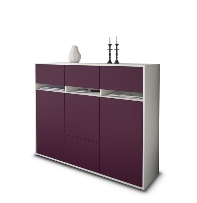 Highboard Monja, Lila Seite (136x108x35cm) - Dekati GmbH