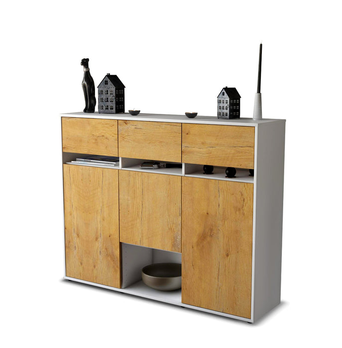 Highboard Natalie, Eiche Seite (136x108x35cm) - Dekati GmbH