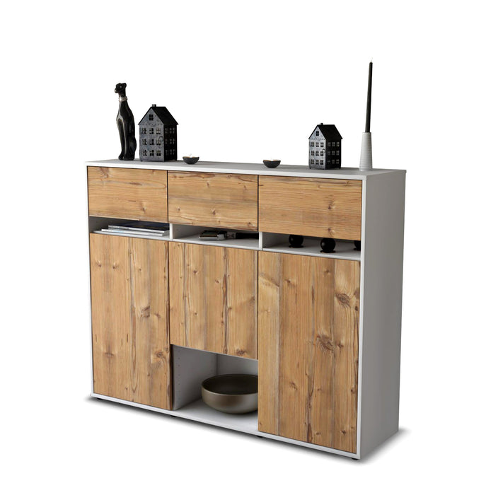 Highboard Natalie, Pinie Seite (136x108x35cm) - Dekati GmbH