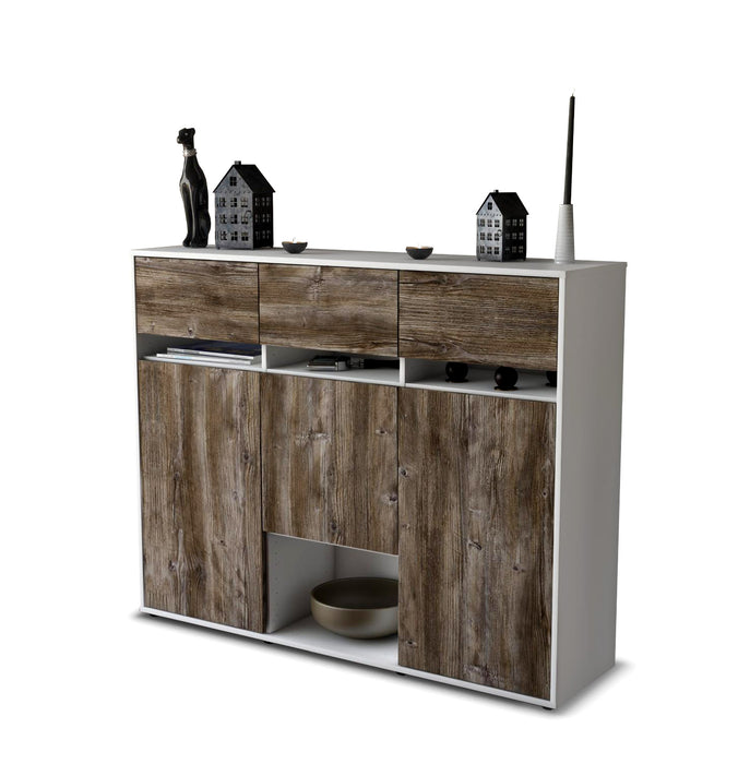 Highboard Natalie, Treibholz Seite (136x108x35cm) - Dekati GmbH