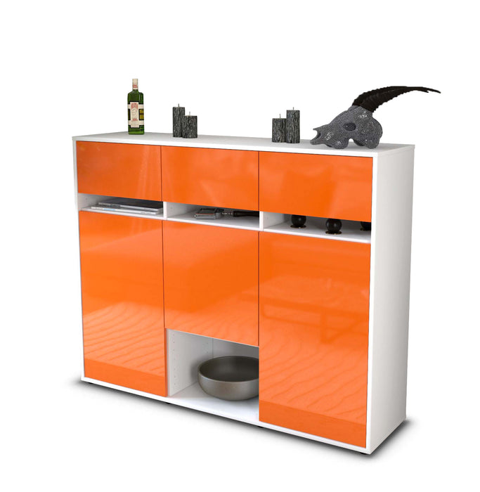 Highboard Natalie, Orange Seite (136x108x35cm) - Dekati GmbH