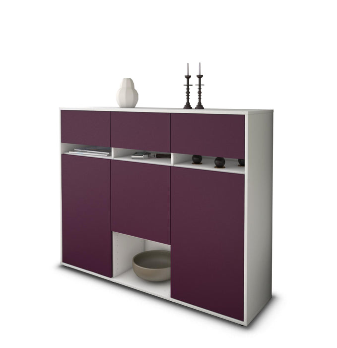 Highboard Natalie, Lila Seite (136x108x35cm) - Dekati GmbH