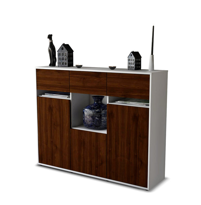 Highboard Nathalie, Walnuss Seite (136x108x35cm) - Dekati GmbH