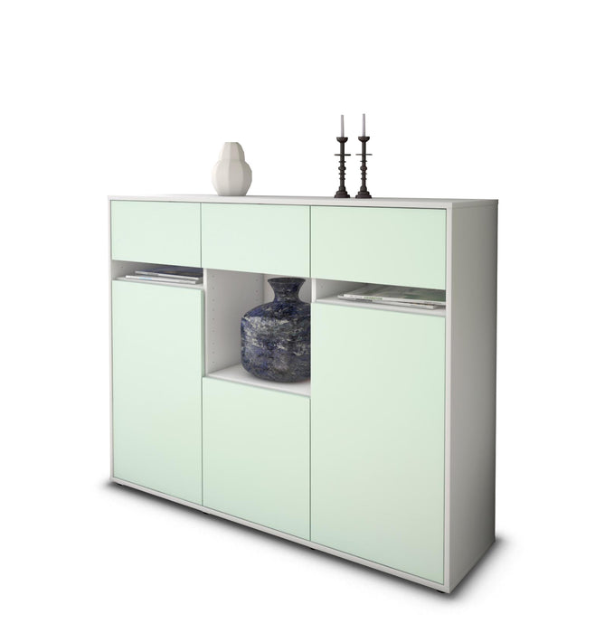 Highboard Nathalie, Mint Seite (136x108x35cm) - Dekati GmbH