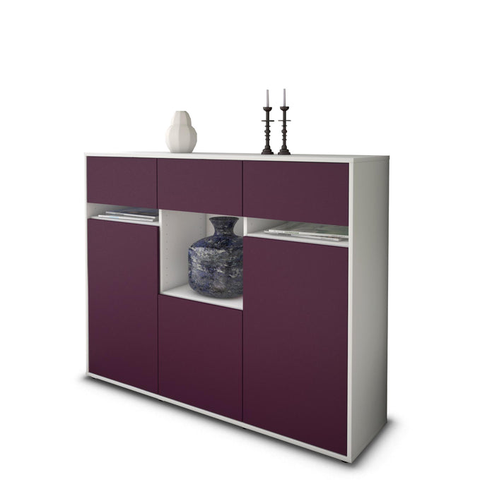 Highboard Nathalie, Lila Seite (136x108x35cm) - Dekati GmbH