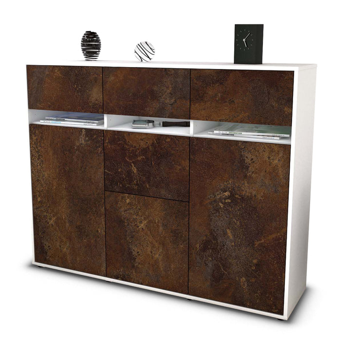 Highboard Neda, Rost Seite (136x108x35cm) - Dekati GmbH