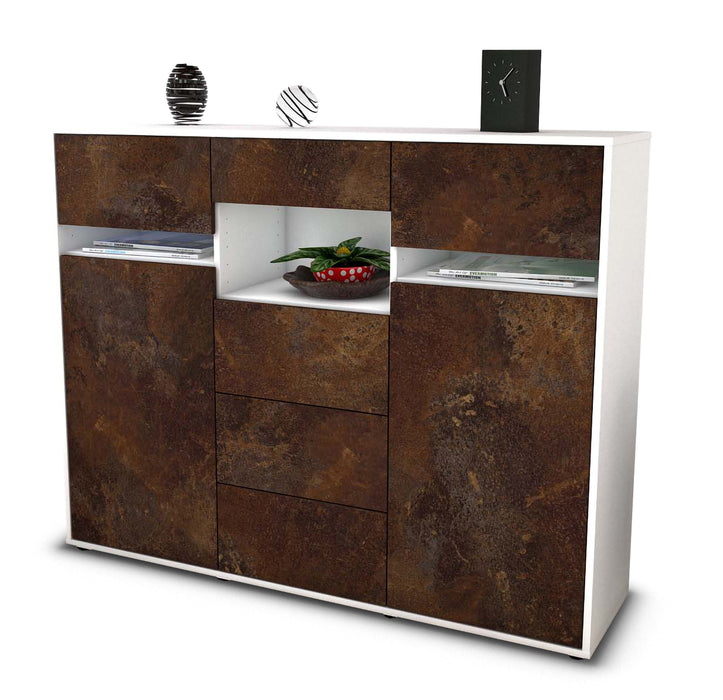 Highboard Nella, Rost Seite (136x108x35cm) - Dekati GmbH