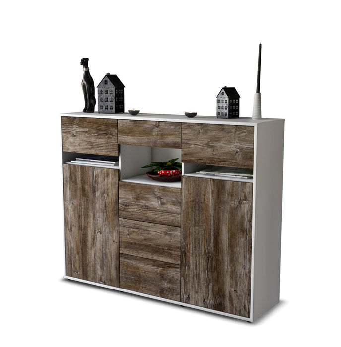 Highboard Nella, Treibholz Seite (136x108x35cm) - Dekati GmbH