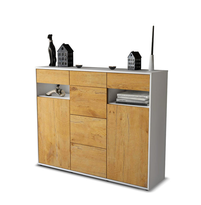 Highboard Nevia, Eiche Seite (136x108x35cm) - Dekati GmbH