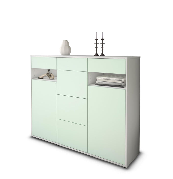 Highboard Nevia, Mint Seite (136x108x35cm) - Dekati GmbH