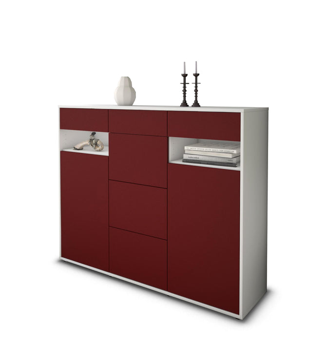 Highboard Nevia, Bordeaux Seite (136x108x35cm) - Dekati GmbH