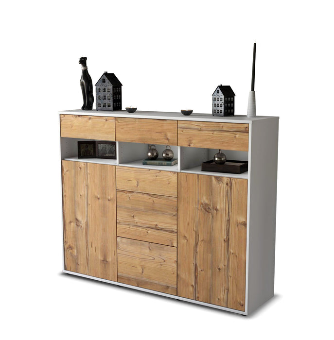 Highboard Ylenia, Pinie Seite (136x108x35cm) - Dekati GmbH