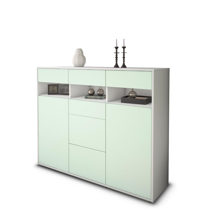 Highboard Ylenia, Mint Seite (136x108x35cm) - Dekati GmbH