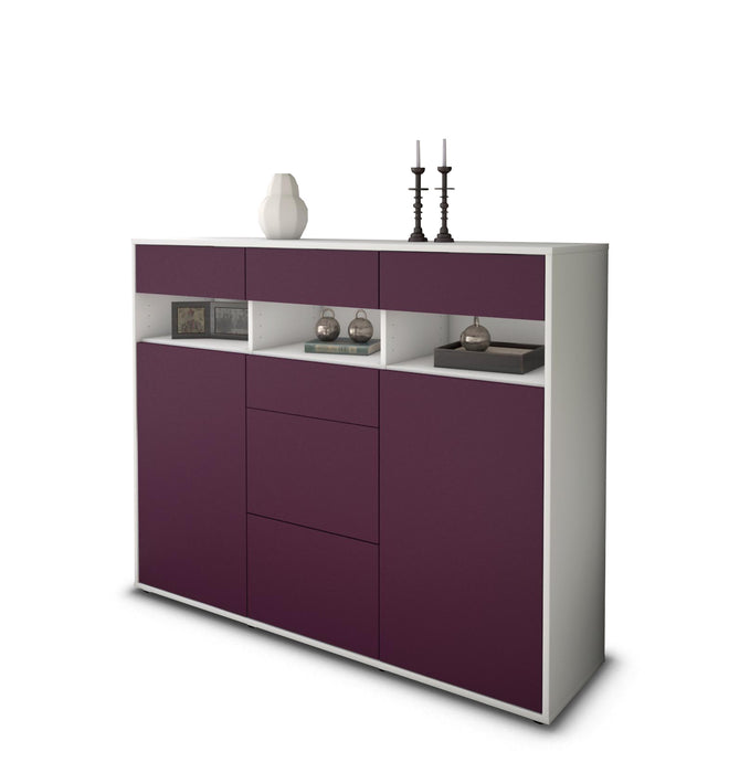 Highboard Ylenia, Lila Seite (136x108x35cm) - Dekati GmbH