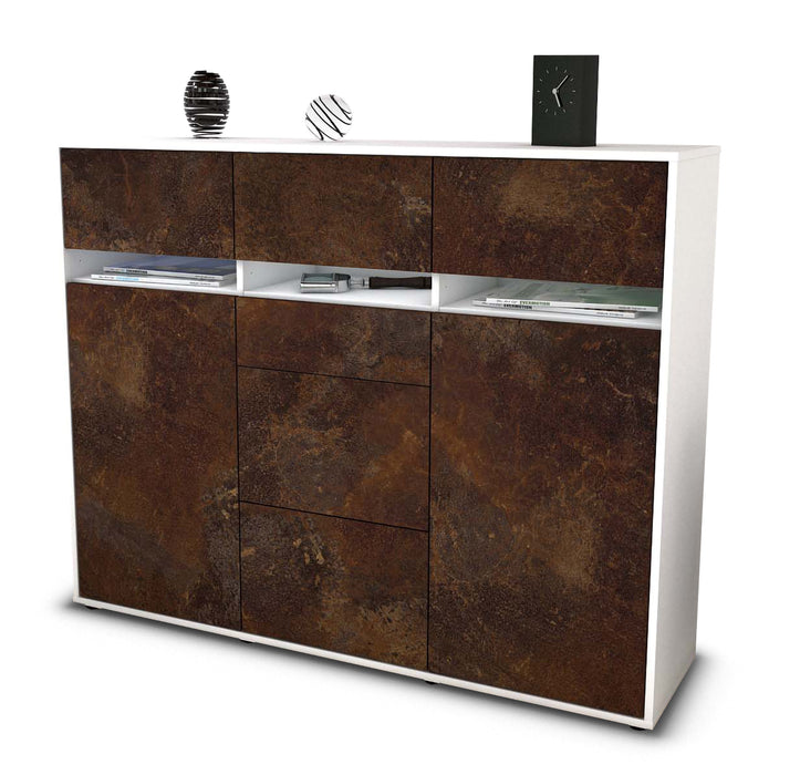 Highboard Nica, Rost Seite (136x108x35cm) - Dekati GmbH