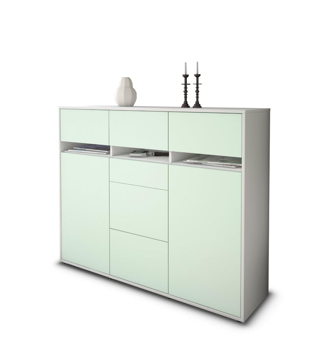 Highboard Nica, Mint Seite (136x108x35cm) - Dekati GmbH