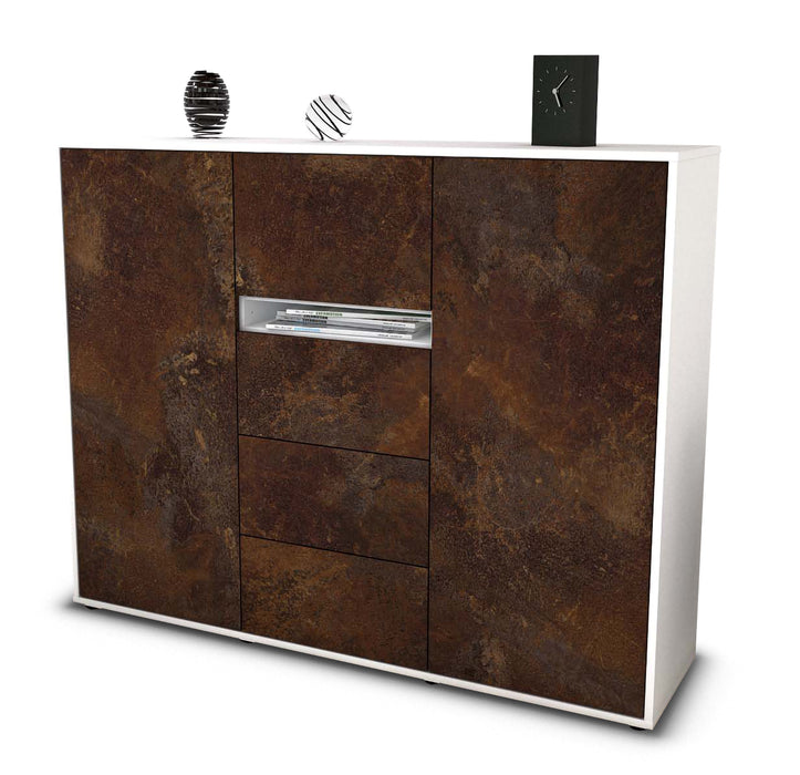 Highboard Nikola, Rost Seite (136x108x35cm) - Dekati GmbH